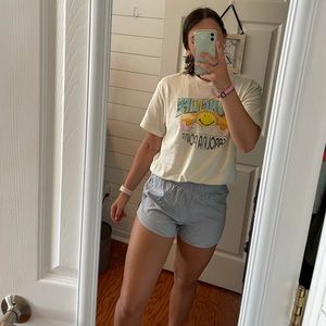 Gray Nike dry tempo shorts